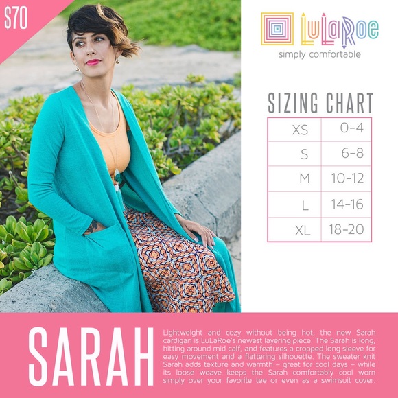 Large LuLaRoe Sarah Cardigan - Picture 3 of 3